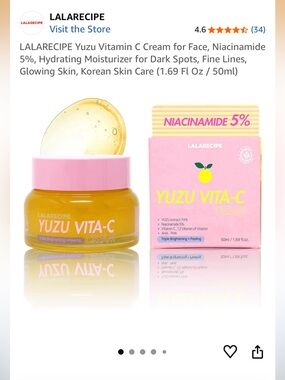 LALARECIPE Yuzu Vitamin C Cream